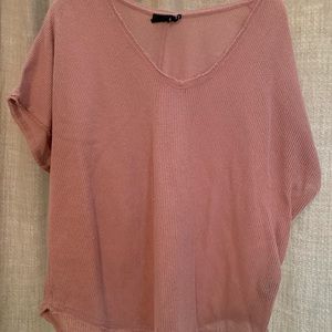 Oversized waffle tee - lilac